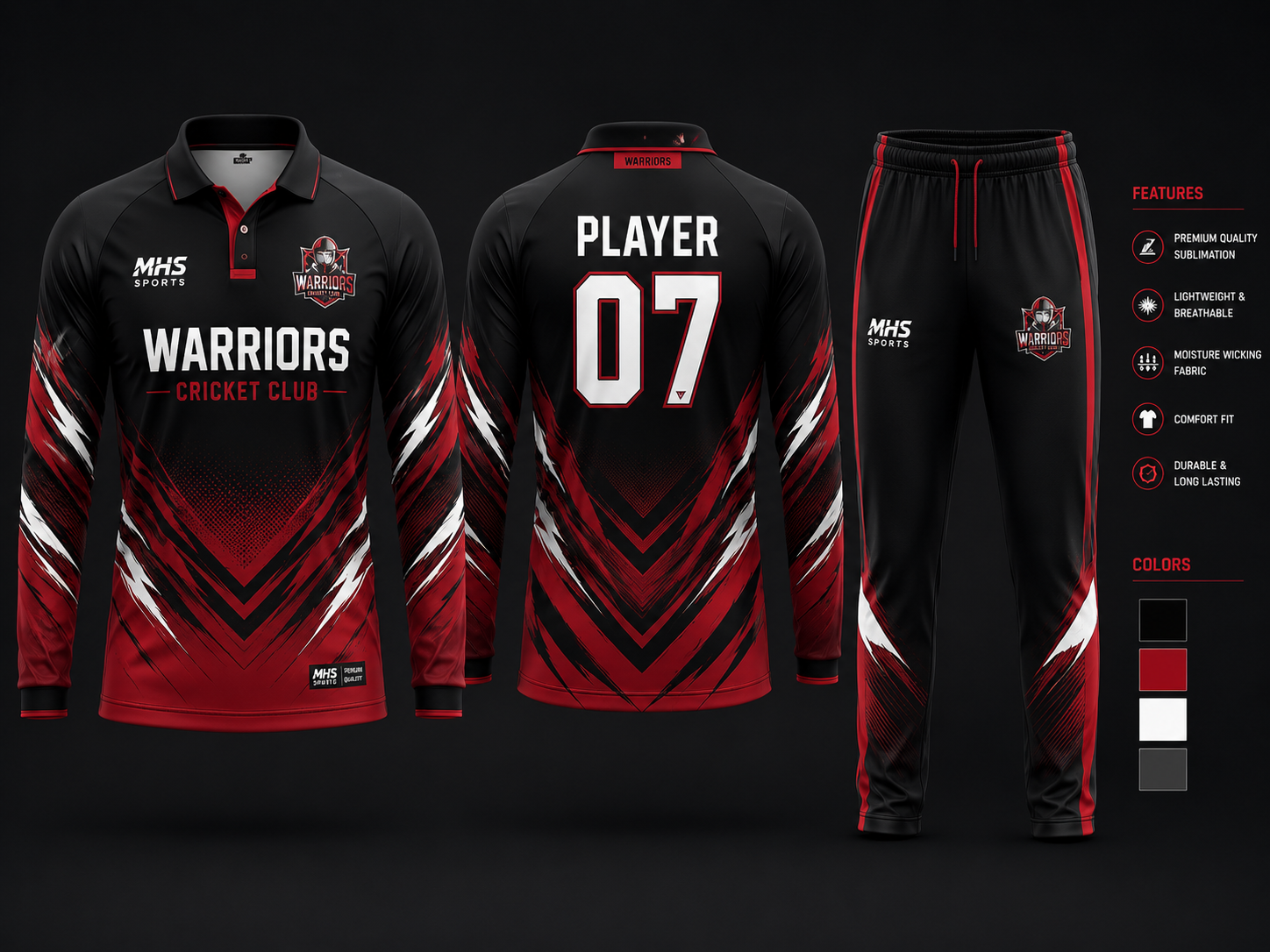 mhs cricket kit 15